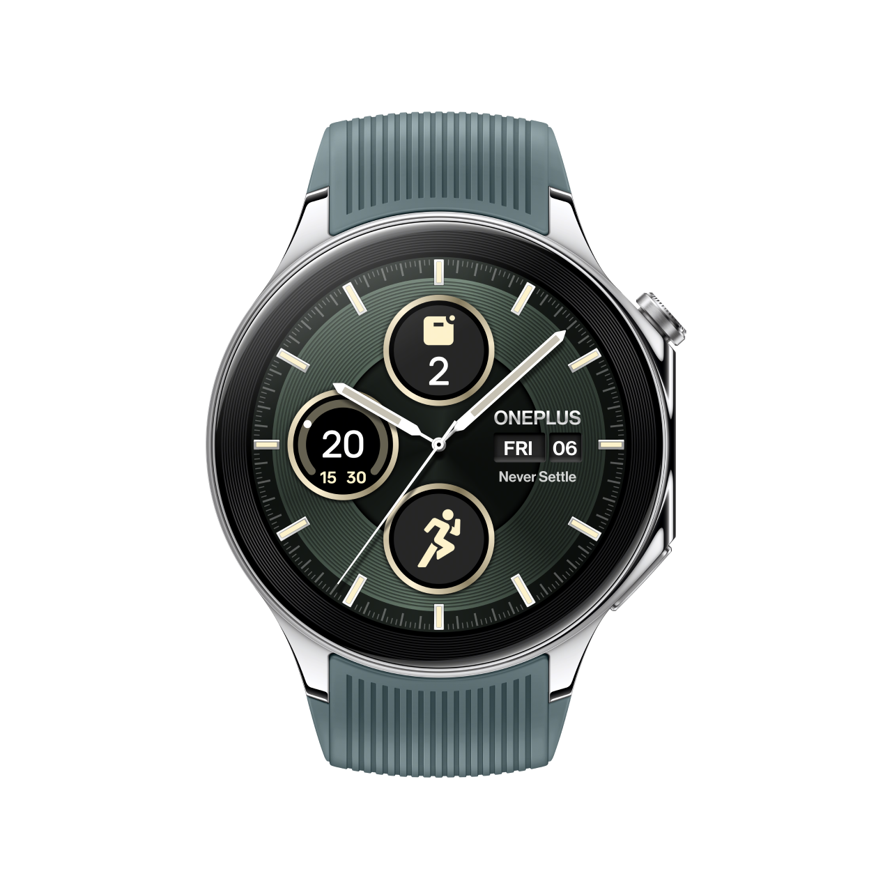 OnePlus Watch 2-Size: 46mm-Color: Radiant Steel--Ennap.com