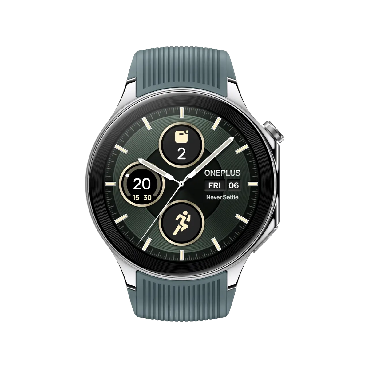 OnePlus Watch 2-Size: 46mm-Color: Radiant Steel--Ennap.com