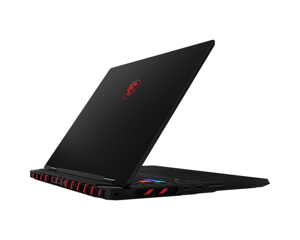 لابتوب MSI Raider 18 HX AI A2XWJG للألعاب - معالج Intel Core Ultra 9 285HX، 64 جيجابايت ذاكرة DDR، 2 تيرابايت SSD، بطاقة رسومات NVIDIA RTX 5090 بسعة 24 جيجابايت، شاشة 18 بوصة UHD+ بمعدل تحديث 120Hz، نظام Windows 11، مع حقيبة الألعاب Titan، وضمان 2 سنوات