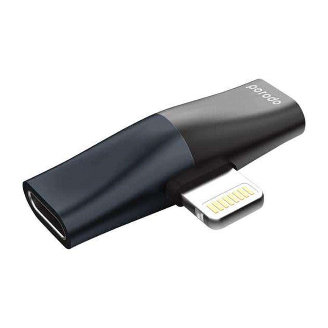 Porodo Dual Adapter Lightning Splitter----Ennap.com