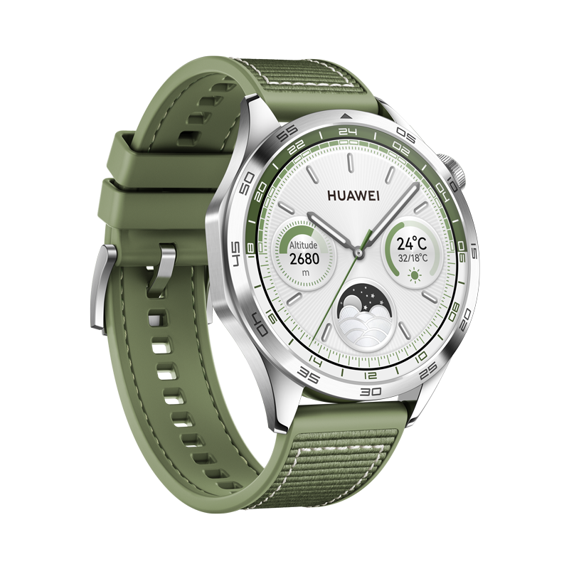 HUAWEI WATCH GT 4-Size: 46mm-Color: Black Fluoroelastomer--Ennap.com