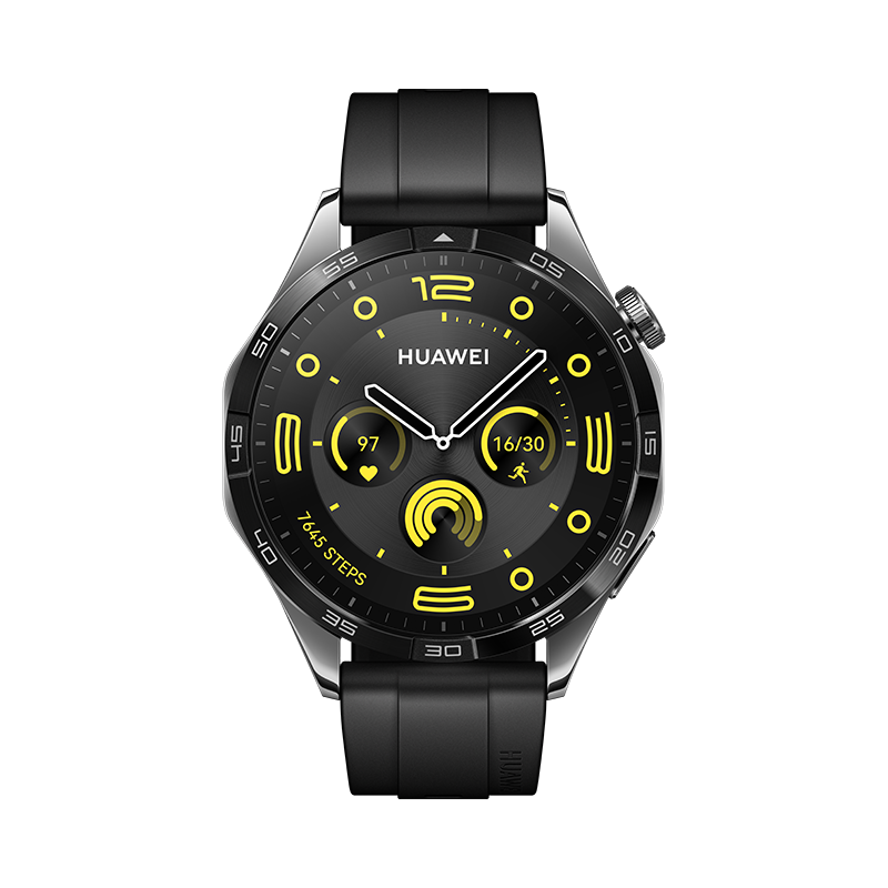 HUAWEI WATCH GT 4-Size: 46mm-Color: Black Fluoroelastomer--Ennap.com