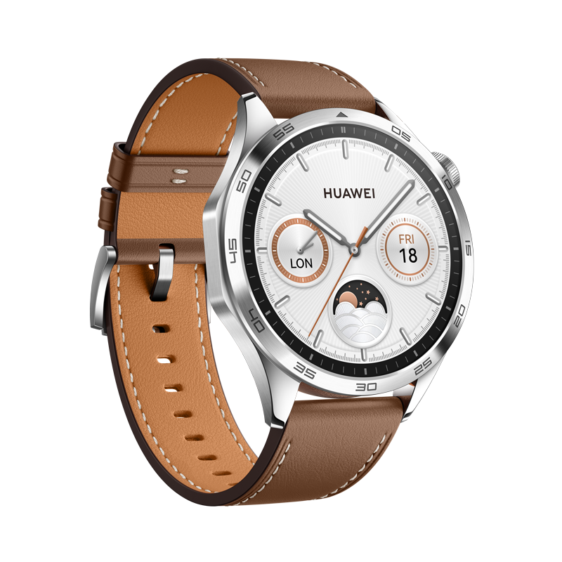 HUAWEI WATCH GT 4-Size: 46mm-Color: Black Fluoroelastomer--Ennap.com