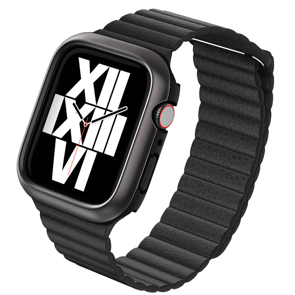 araree AMY 44mm Cover for Apple Watch (6, SE, 5, 4)-Color: Gun Metal---Ennap.com