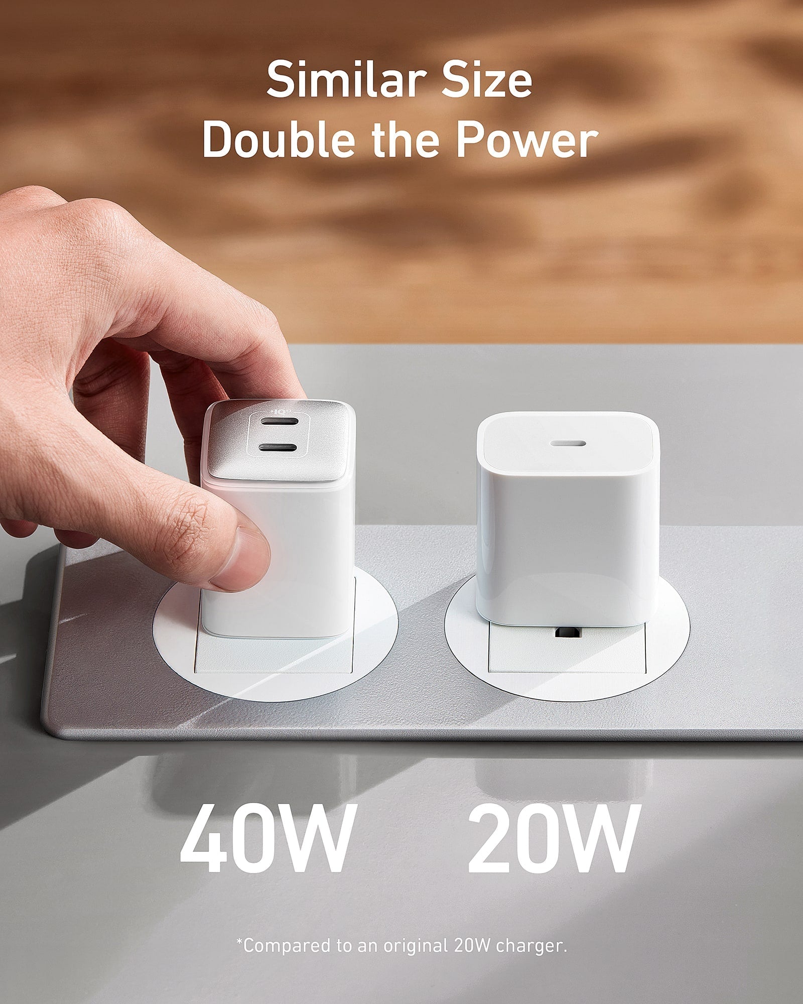 Anker 521 USB-C Charger 40W (Nano Pro)-Color: White---Ennap.com