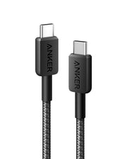Anker 322 USB-C to USB-C 60W Cable-Color: Black-Size: 0.9m--Ennap.com