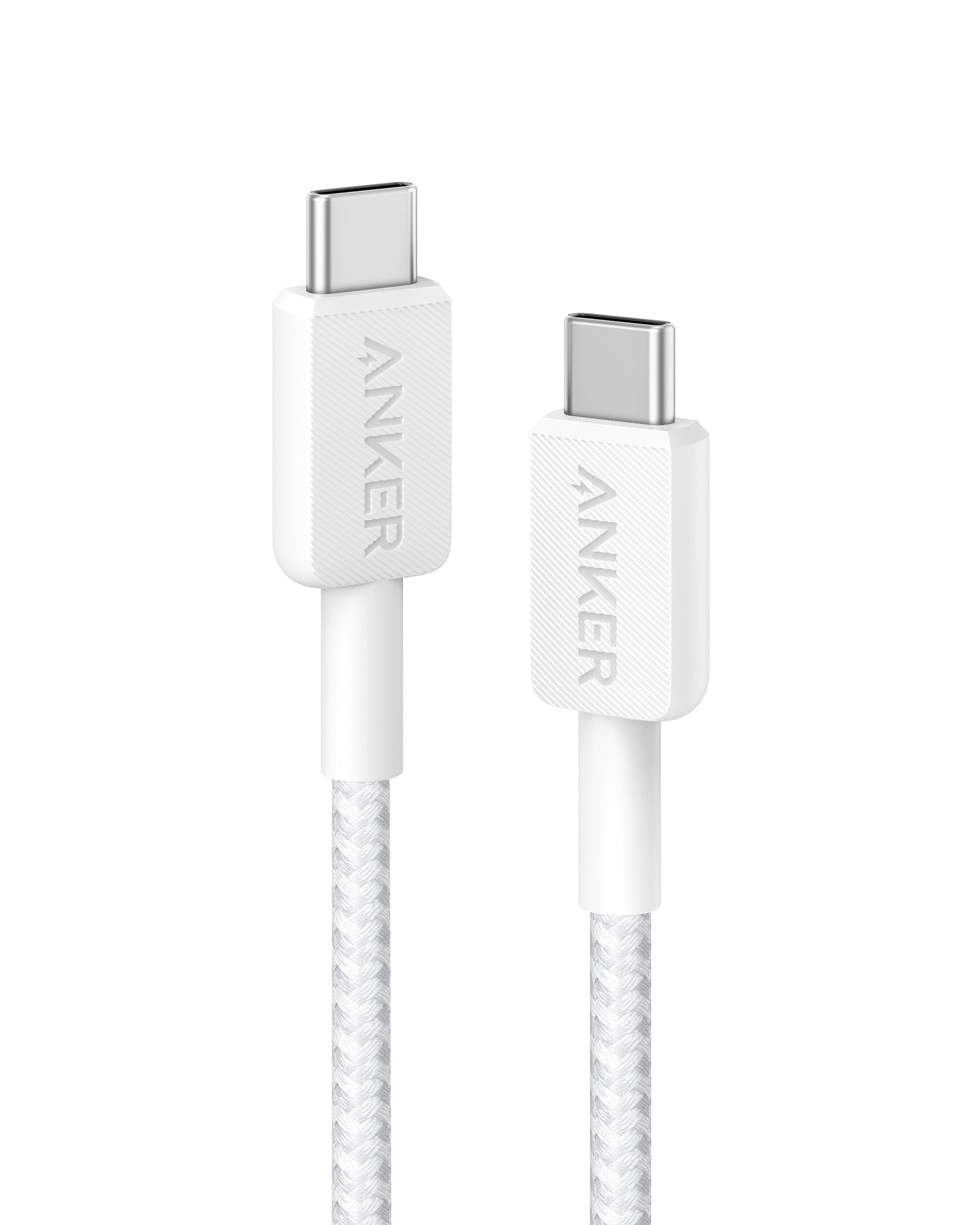 Anker 322 USB-C to USB-C 60W Cable-Color: White-Size: 0.9m--Ennap.com