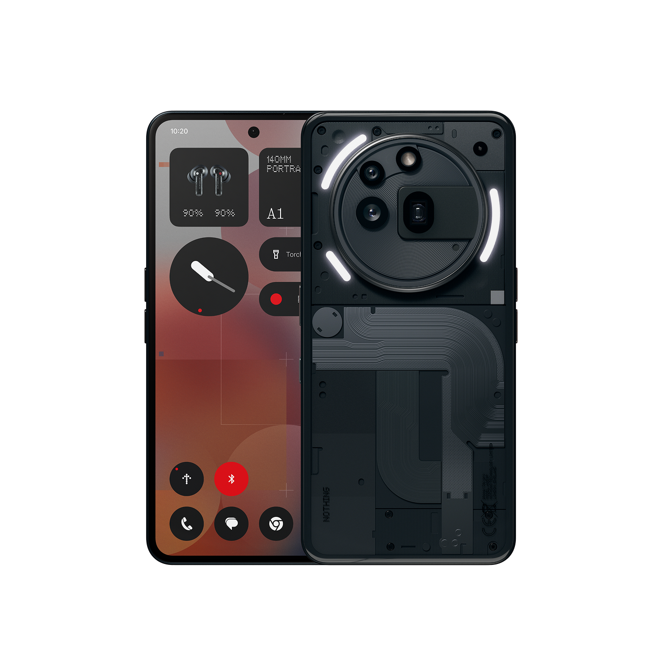 Nothing Phone (3a) Pro-storage Capacity: 12GB + 256GB-Color: Black-Activation Fee Option: Customs fees not included-Ennap.com