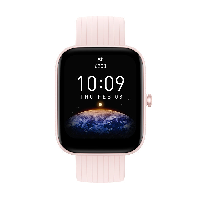 Amazfit Bip 3 Pro Smart Watch 1.69-Inch, 5ATM Water-resistance-Color: Pink---Ennap.com