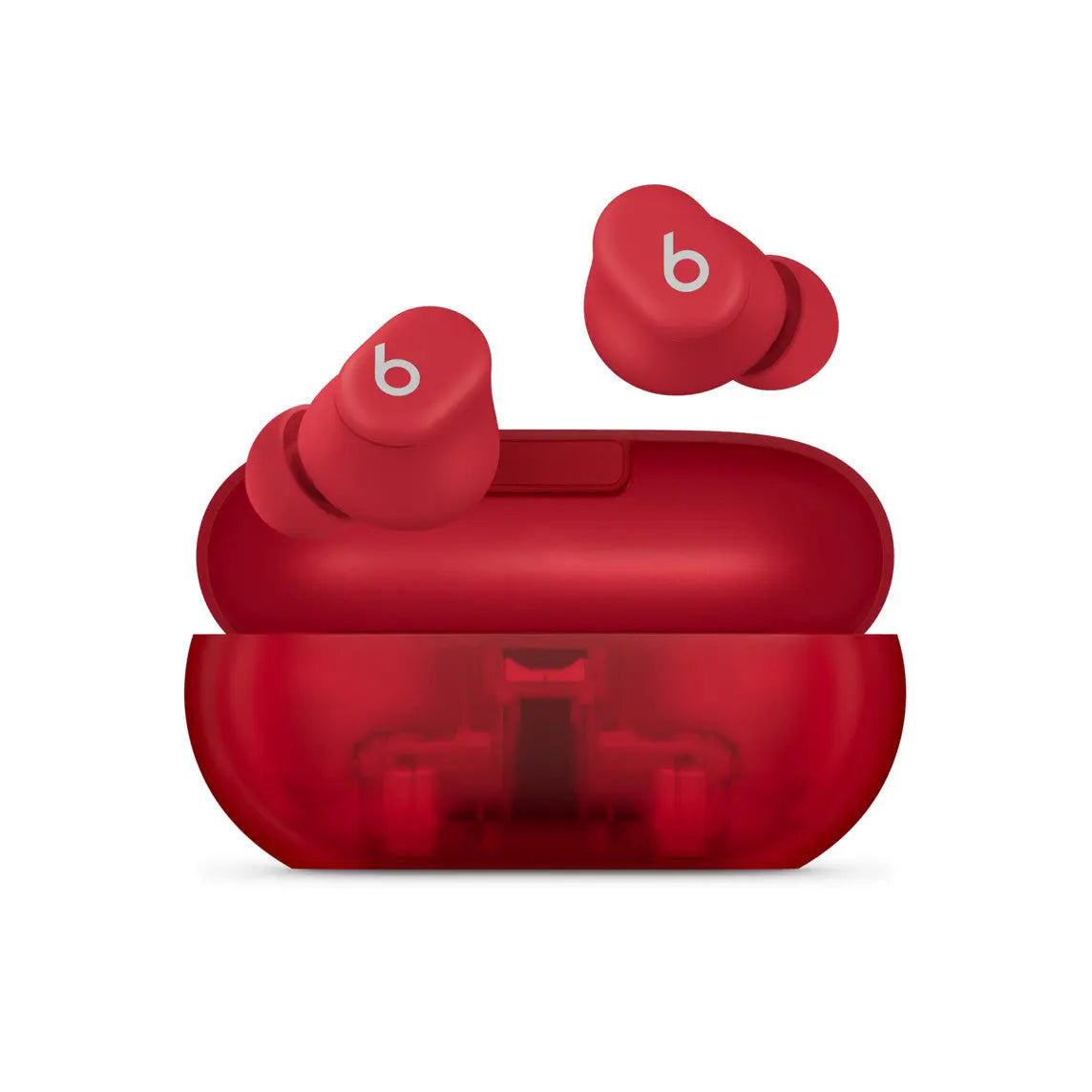 Beats Solo Buds True Wireless Earbuds-Color: Transparent Red---Ennap.com