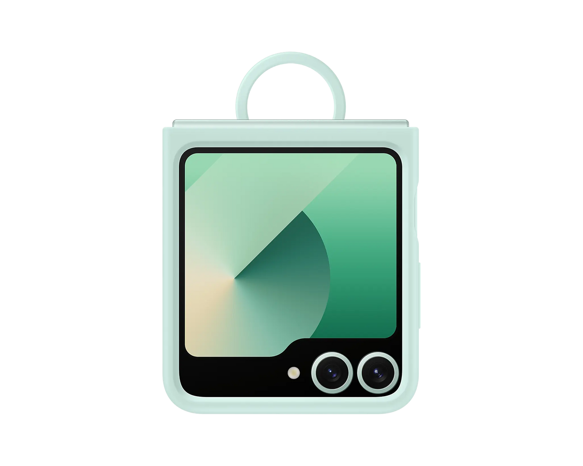 جراب سيليكون سامسونج Z Flip 6 باللون Mint