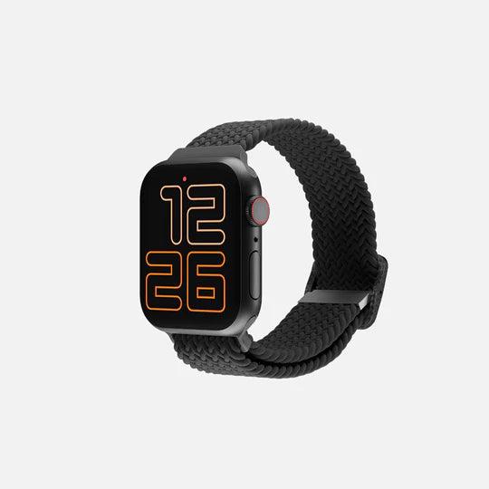 HITCH Flexible Braided Solo Loop Strap For Apple Watch-Color: Gray-Size: 38-40mm--Ennap.com
