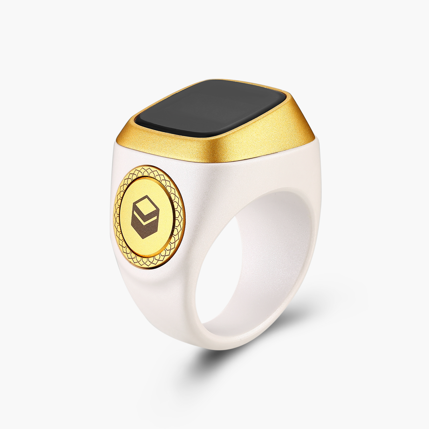 iQibla Zikr Lite Smart Ring-Size: 18mm-Color: White--Ennap.com