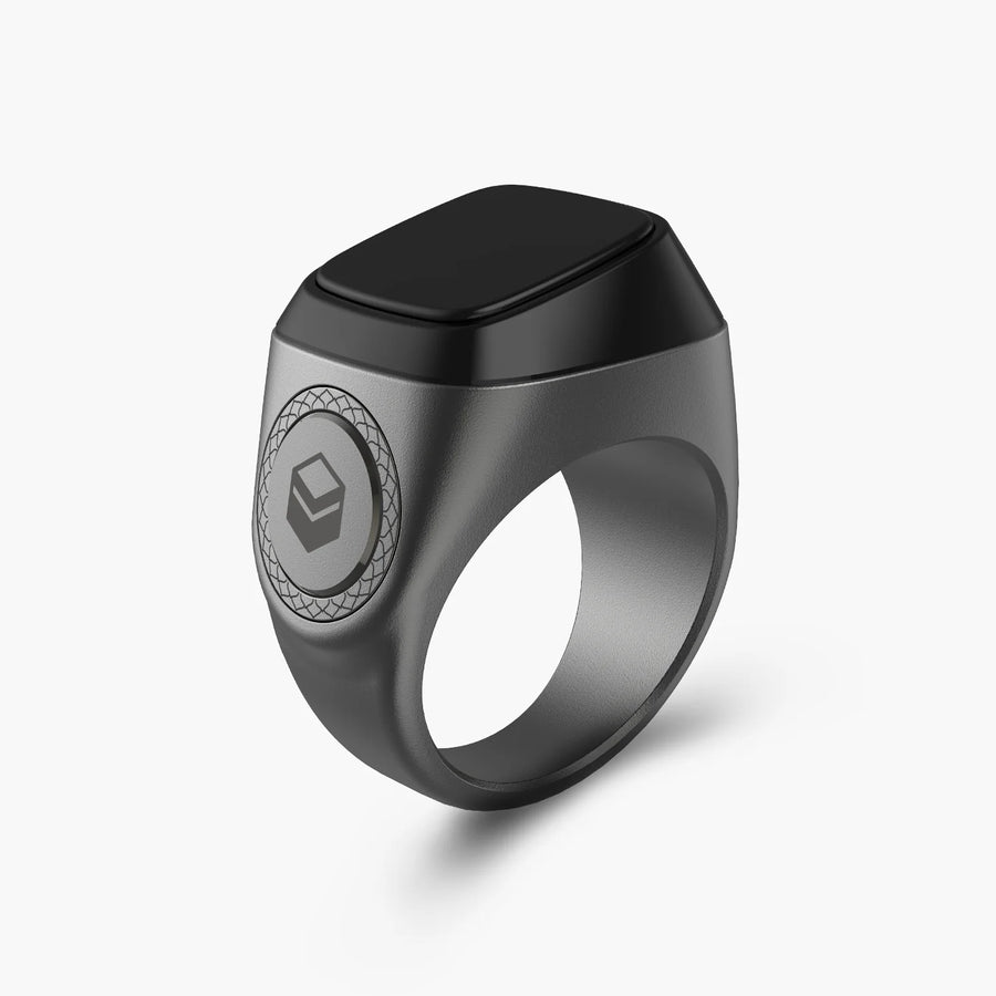 iQibla Zikr M02 Smart Ring-Size: 18mm-Color: Graphite--Ennap.com