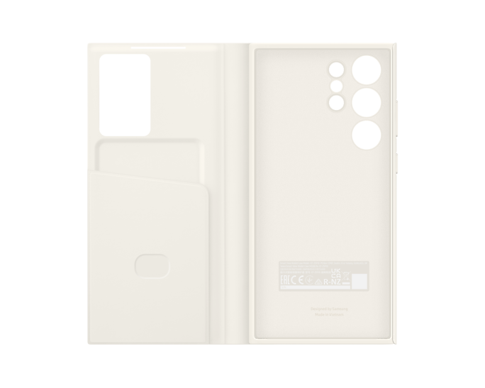Samsung Galaxy S23 Ultra Smart View Wallet Case-Color: Phantom Black---Ennap.com