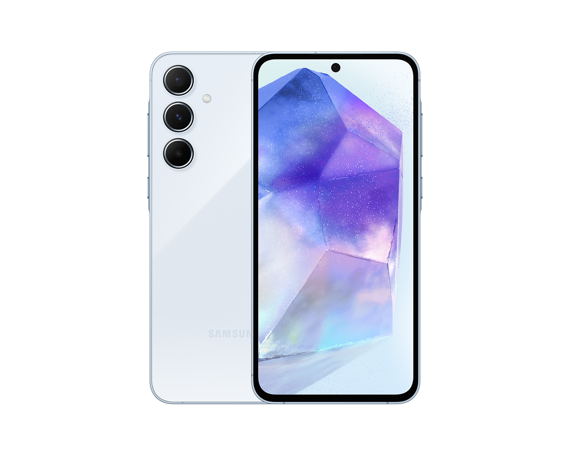 Samsung Galaxy A55 Dual SIM 5G-Storage Capacity: 8GB + 256GB-Color: Iceblue--Ennap.com