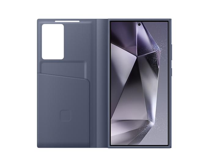 Samsung Galaxy S24 Ultra Smart View Wallet Case-Color: Violet---Ennap.com