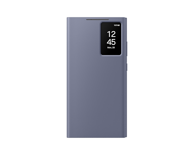 Samsung Galaxy S24 Ultra Smart View Wallet Case-Color: Violet---Ennap.com