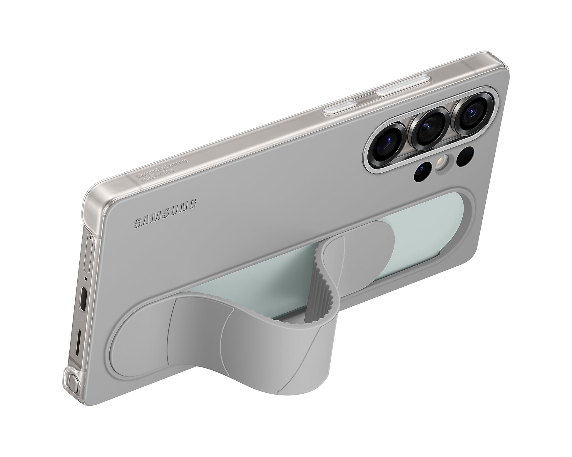 Samsung Galaxy S25 Ultra Standing Grip Case-Color: Black---Ennap.com