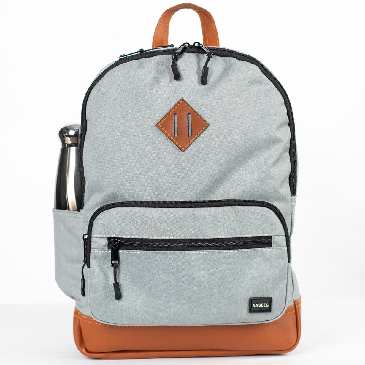 NASEEG Cairo Backpack 14.0-Inch-Color: Light Grey---Ennap.com