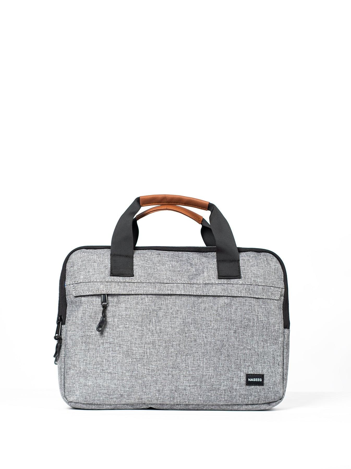 Naseeg Work Slim Laptop Bag 14 - 17 inches-Color: Gray-Size: 14-Inch--Ennap.com