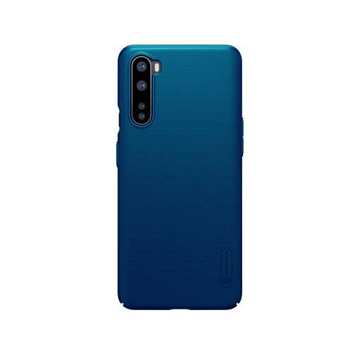 Nillkin Super Frosted Shield Case For OnePlus Nord Back Cover-Color: Peacock Blue---Ennap.com