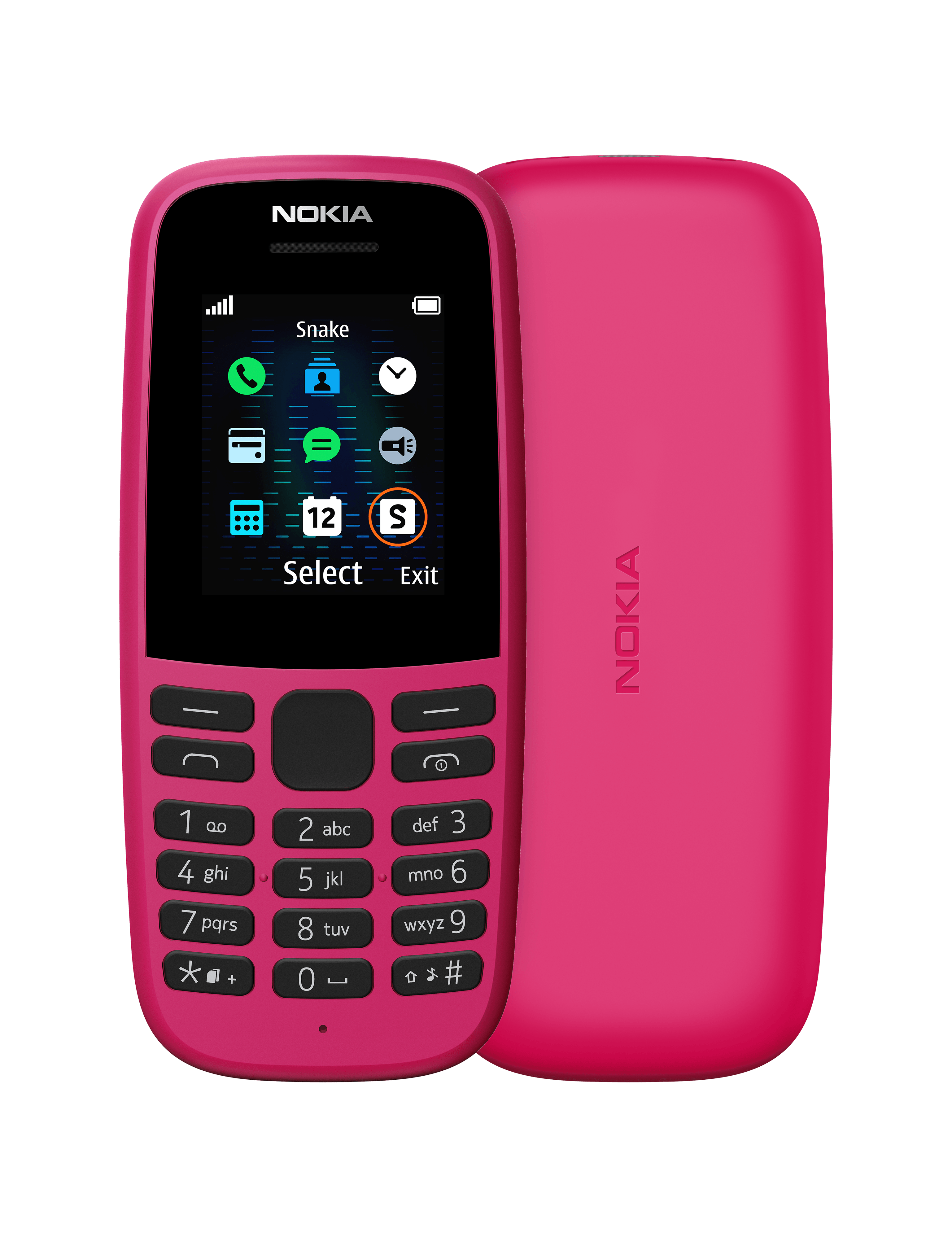 Nokia 105 Dual SIM 2019-Color: Pink---Ennap.com