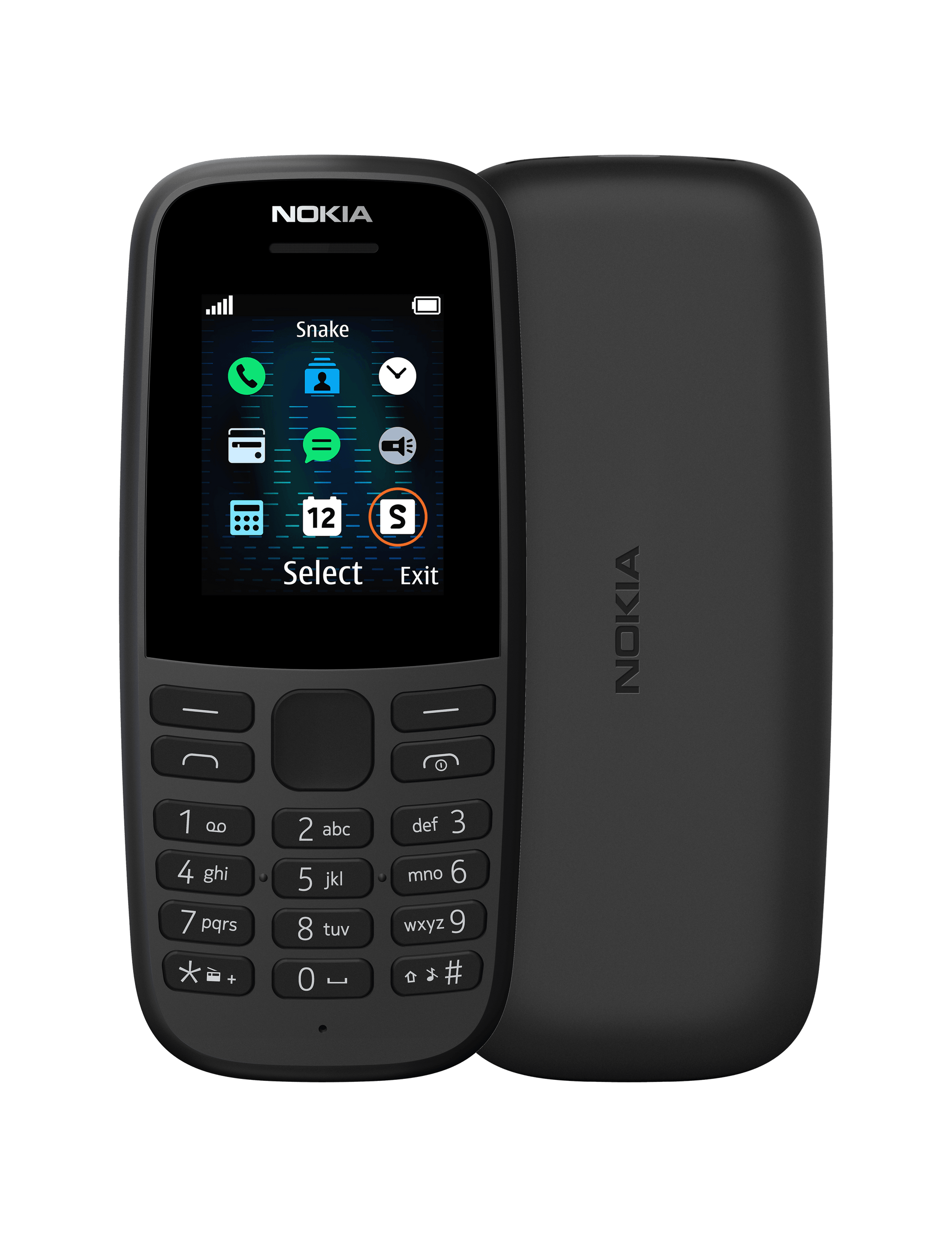 Nokia 105 Dual SIM 2019-Color: Black---Ennap.com