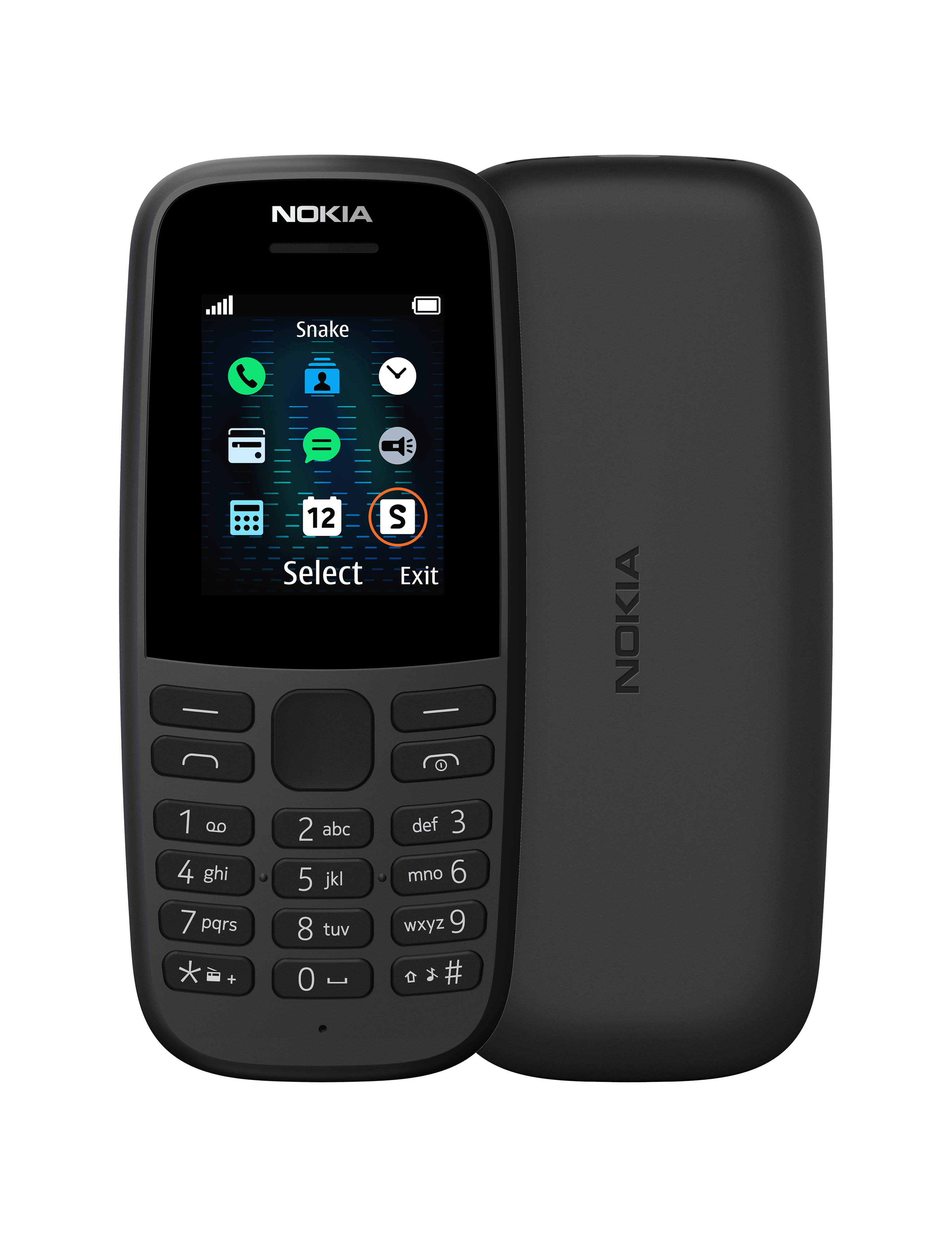 Nokia 105 Dual SIM 2019-Color: Black---Ennap.com