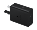 شاحن سامسونج جداري مزدوج USB‑C – قدرة 50 واط مع كابل