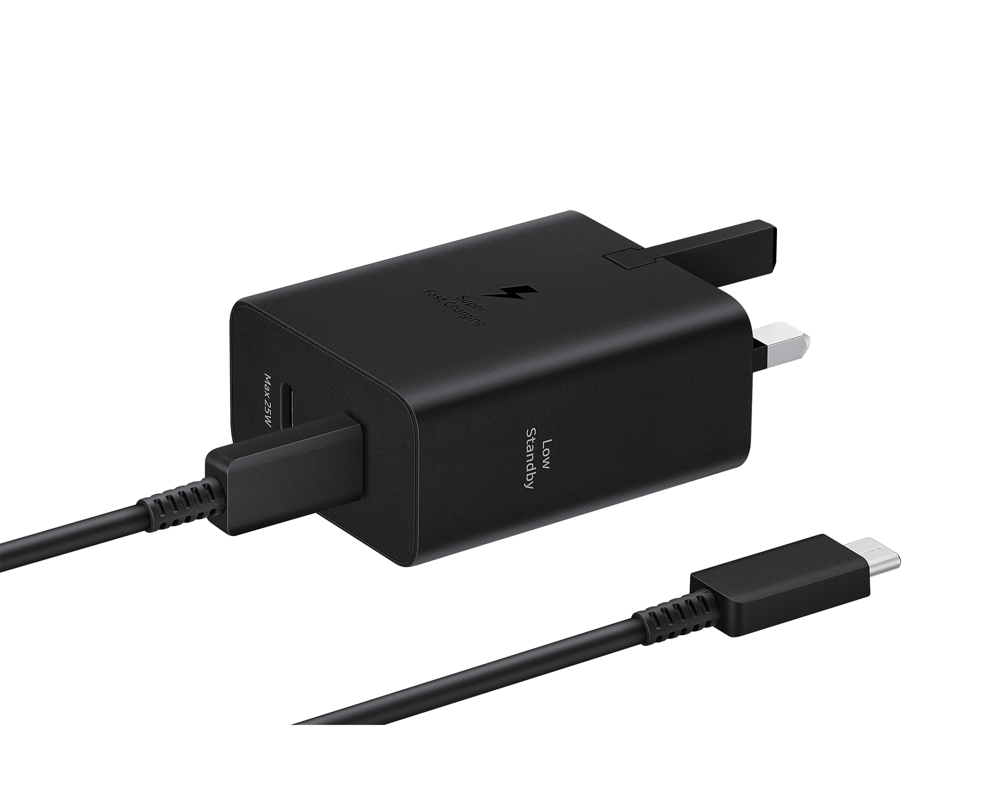 Samsung 50W USB-C Duo Travel Adapter with USB-C Cable-Color: Black---Ennap.com
