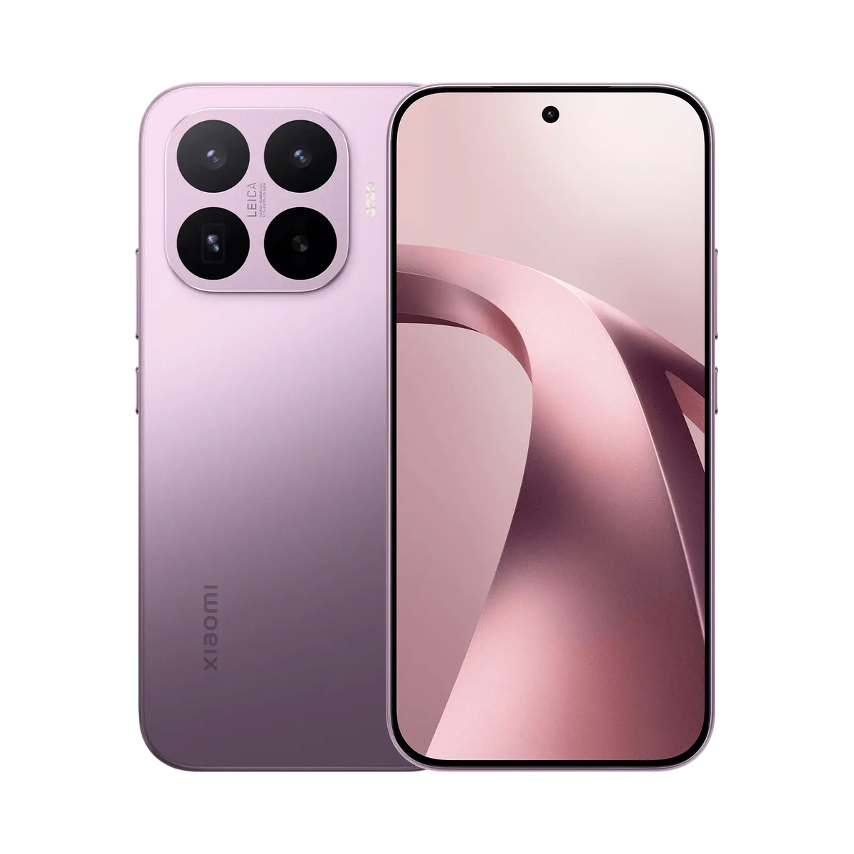 Xiaomi 17T in Violet, back and front view