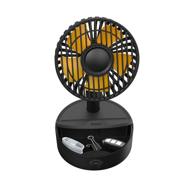 Baseus Hermit Desktop Wireless Charger + Oscillating fan With Five Blades - Baseus Hermit Desktop Wireless Charger + Oscillating fan With Five Blades - Default Title Ennap.com