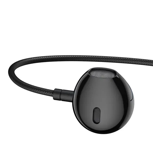 Baseus Encok 3.5mm Wired earphone H19-Color: Black---Ennap.com