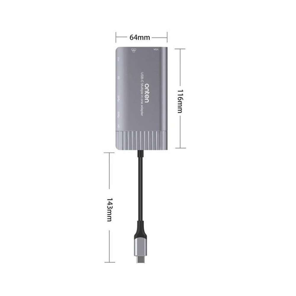 Onten OTN-95117 Type-C Multi Function Dock Station Hub----Ennap.com