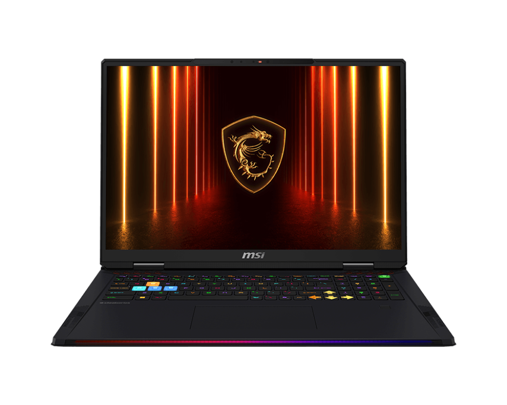 MSI Raider 18 HX AI A2XWJG Gaming Laptop - Intel Core Ultra 9 285HX, 64GB DDR, 2TB SSD, NVIDIA RTX 5090 24GB, 18-inch UHD+ 120Hz, Win11 - Titan Gaming Backpack, 2Years Warranty
