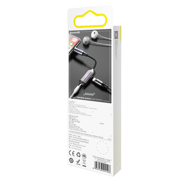 Baseus 2-in-1 L56 iPhone Lighting Male to Dual iPhone Female Adapter - Baseus 2-in-1 L56 iPhone Lighting Male to Dual iPhone Female Adapter - Default Title Ennap.com