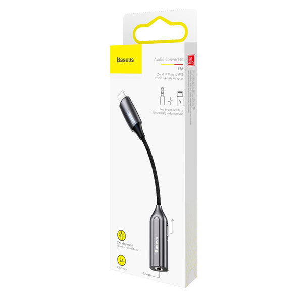 Baseus 2-in-1 L56 iPhone Lighting Male to Dual iPhone Female Adapter - Baseus 2-in-1 L56 iPhone Lighting Male to Dual iPhone Female Adapter - Default Title Ennap.com