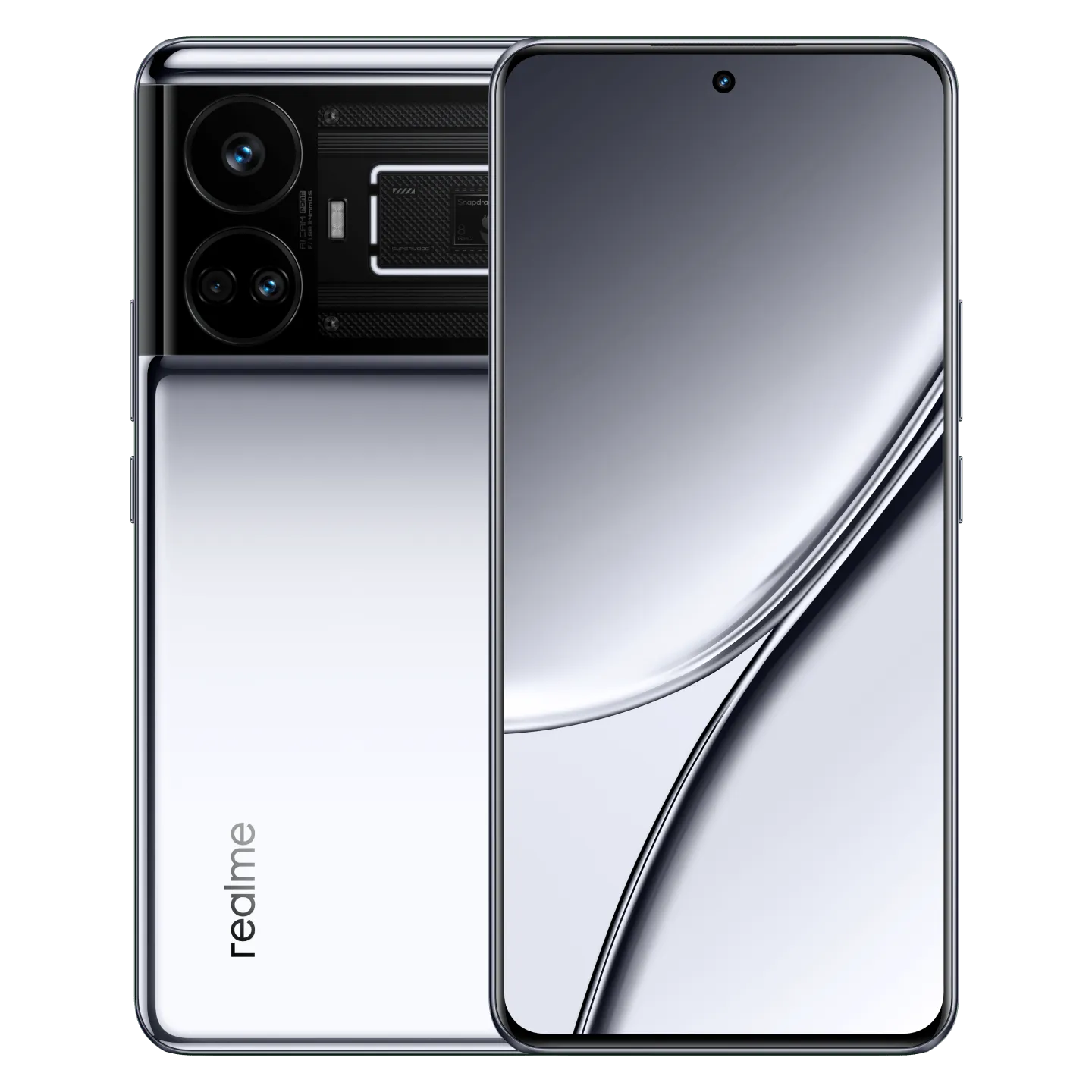realme GT5 Dual SIM 5G-Color: Sliver-Storage Capacity: 24GB RAM + 1TB--Ennap.com