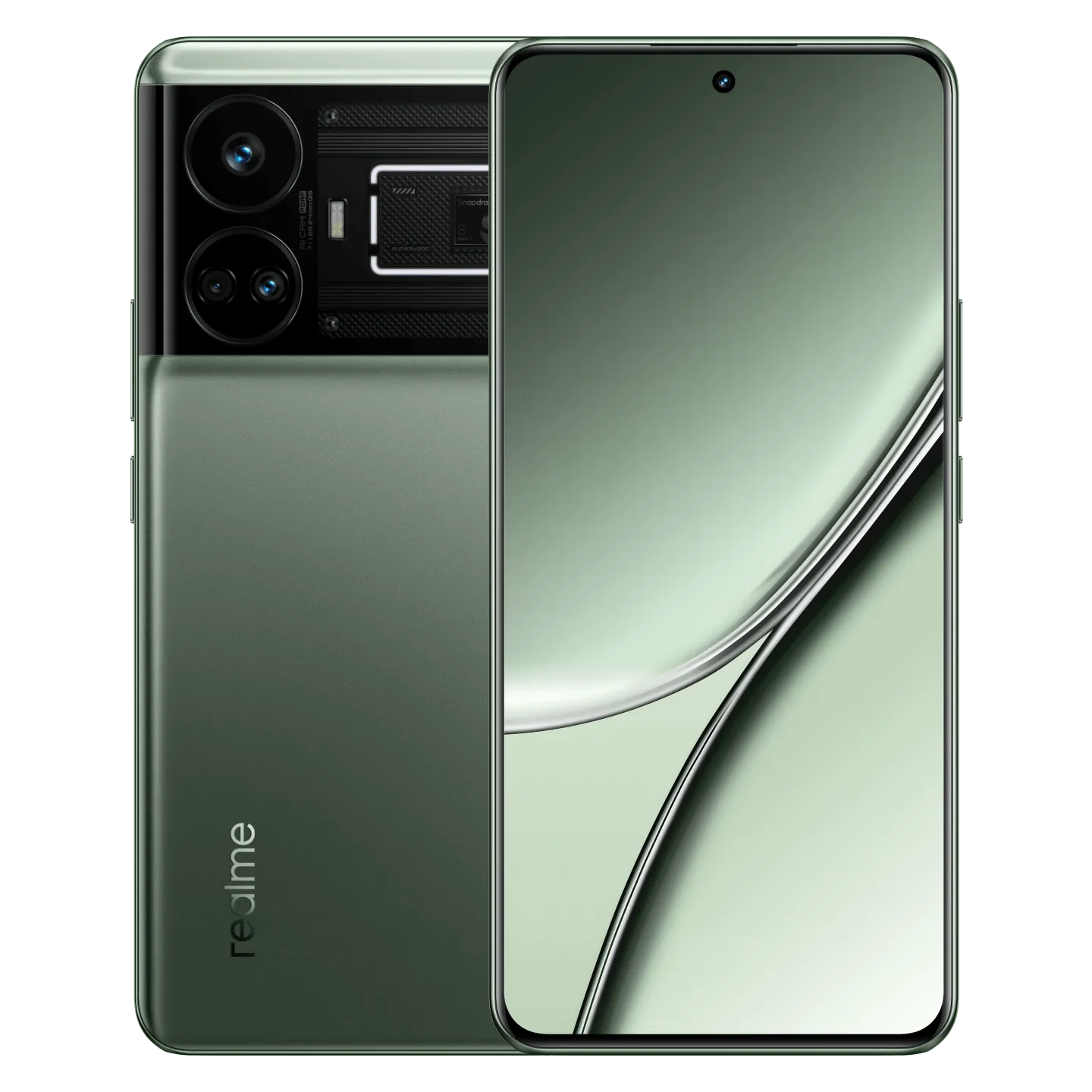realme GT5 Dual SIM 5G-Color: Green-Storage Capacity: 24GB RAM + 1TB--Ennap.com
