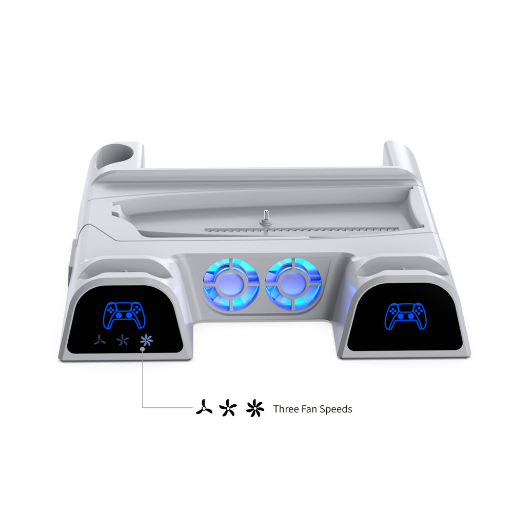 DOBE Game Multi-Function Cooling Charging Stand for PlayStation 5, PlayStation 5 New Console - DOBE Game Multi-Function Cooling Charging Stand for PlayStation 5, PlayStation 5 New Console - Default Title Ennap.com
