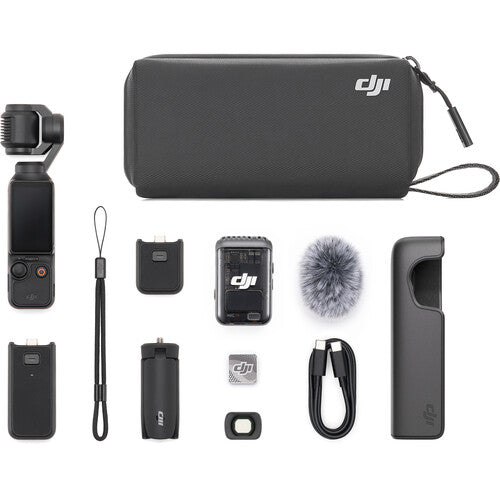 DJI Osmo Pocket 3 Creator Combo 3-Axis Stabilized 4K Handheld Camera with Rotatable Touchscreen