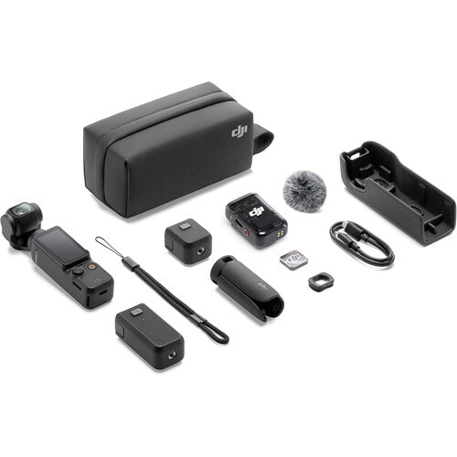 DJI Osmo Pocket 3 Creator Combo 3-Axis Stabilized 4K Handheld Camera with Rotatable Touchscreen