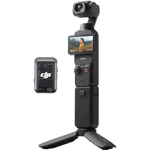 DJI Osmo Pocket 3 Creator Combo 3-Axis Stabilized 4K Handheld Camera with Rotatable Touchscreen