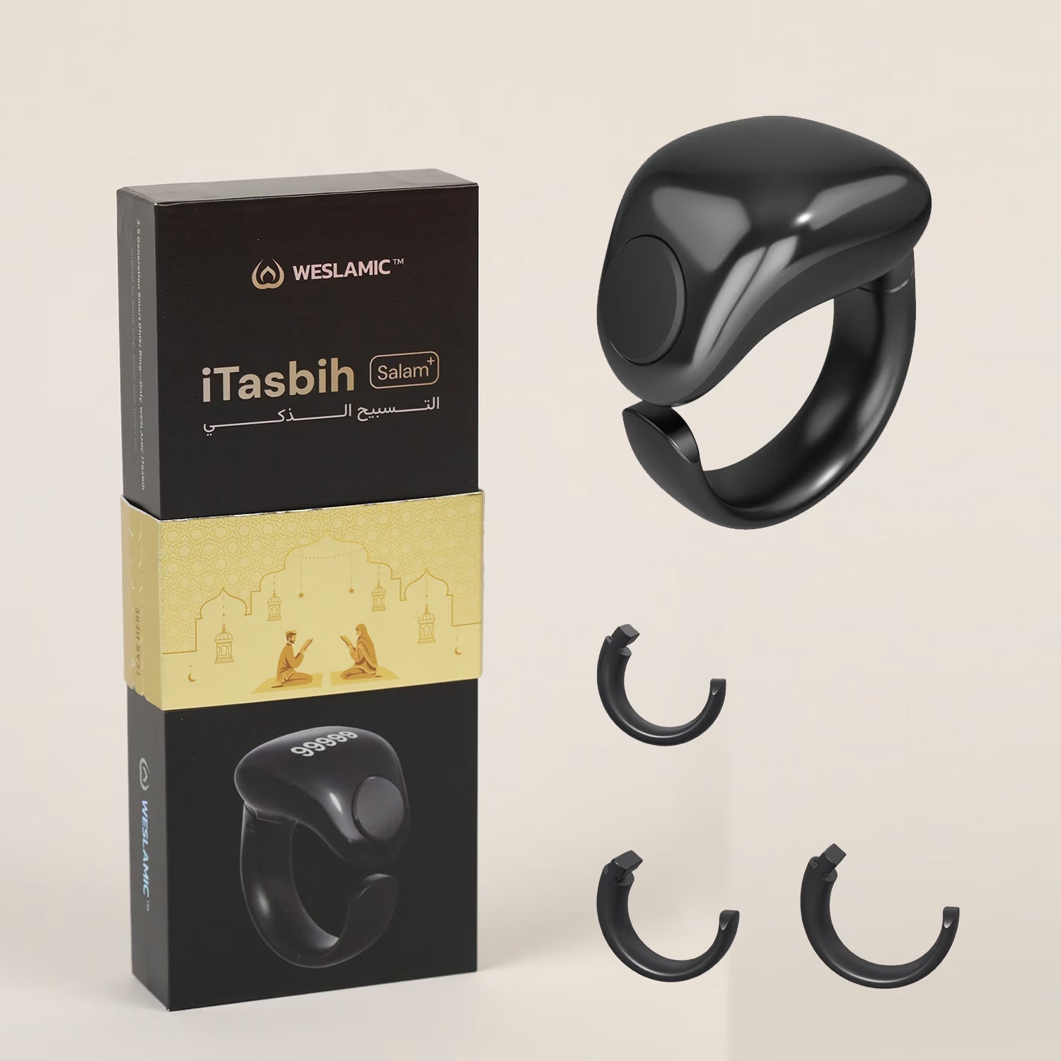 Weslamic iTasbih - Salam Ring + (3 Sizes in One)