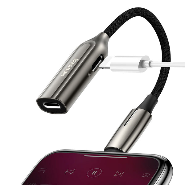 Baseus 2-in-1 L55 iPhone Lighting Male to Dual iPhone Female Adapter - Baseus 2-in-1 L55 iPhone Lighting Male to Dual iPhone Female Adapter - Default Title Ennap.com