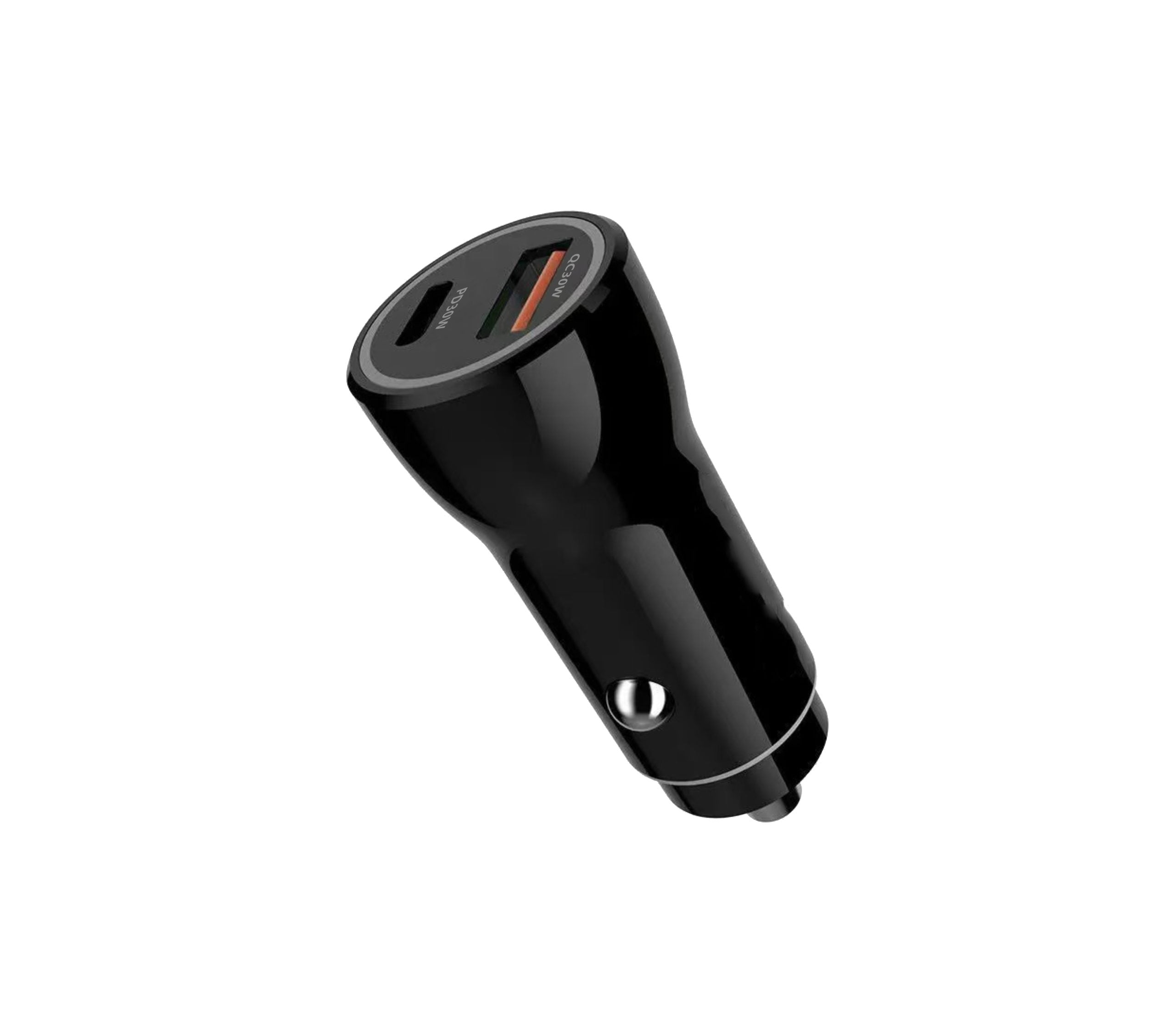iLock Car Fast Charger 60W Dual Port | USB-C & USB-A | PD 30W + QC 30W | LED Indicator 