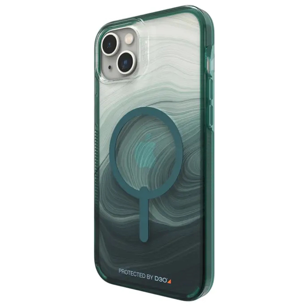 Gear4 Milan Snap Clear Case Back Cover for iPhone 14 Plus - MagSafe Compatible - Gear4 Milan Snap Clear Case Back Cover for iPhone 14 Plus - MagSafe Compatible - Black Swirl Ennap.com