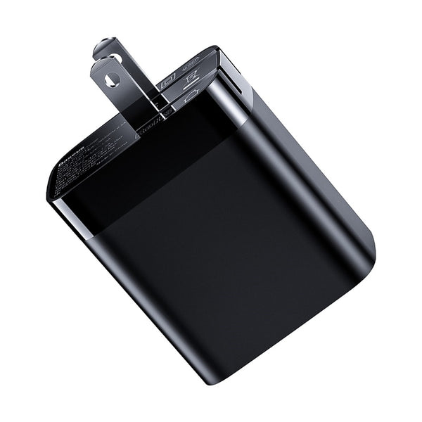 Baseus Mirror Lake 18W Dual QC&PD Digital Display Quick Charger - Baseus Mirror Lake 18W Dual QC&PD Digital Display Quick Charger - Default Title Ennap.com