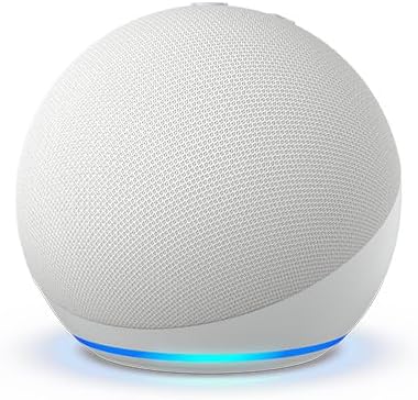 Amazon Echo Dot (5th Generation) Smart Speaker with Alexa Voice-Color: Glacier White---Ennap.com